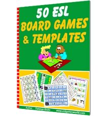 ESL Board Games  Free Board Templates Game for Kids